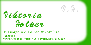 viktoria holper business card